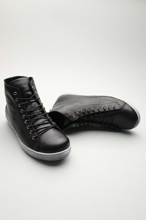 Gondol Hakiki Deri Günlük Hafif Yumuşak Spor Bot zx.1152 - Siyah - 37