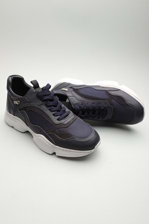 Gondol Erkek Hakiki Deri Klasik Casual Lacivert 40 ttx.522