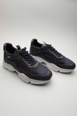 Gondol Erkek Hakiki Deri Klasik Casual Lacivert 40 ttx.522