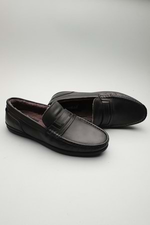 Gondol Erkek Hakiki Deri Klasik Loafer Siyah 42 ttx.60199