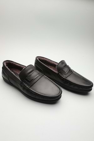 Gondol Erkek Hakiki Deri Klasik Loafer Siyah 42 ttx.60199