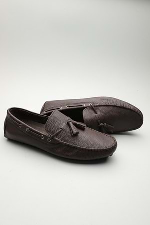 Gondol Erkek Hakiki Deri Klasik Loafer Kahverengi 42 ttx.601104