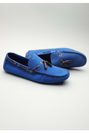 Gondol Erkek Hakiki Deri Klasik Loafer Saks Mavi 43 ttx.601106