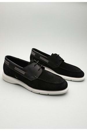 Gondol Erkek Hakiki Deri Klasik Loafer Siyah Süet 42 ttx.601140
