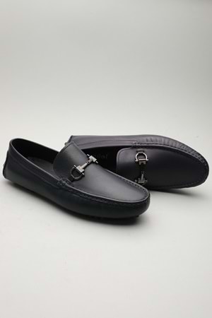 Gondol Erkek Hakiki Deri Klasik Loafer Lacivert 41 ttx.601142