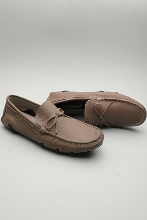 Gondol Erkek Hakiki Deri Klasik Loafer Vizon 40 ttx.601162