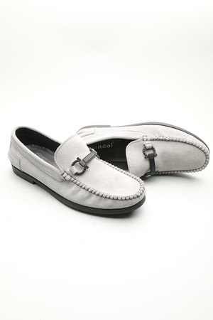 Gondol Erkek Hakiki Deri Klasik Loafer Buz Mavi 42 ttx.601171