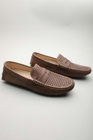 Gondol Erkek Hakiki Deri Klasik Loafer Vizon 42 ttx.601197