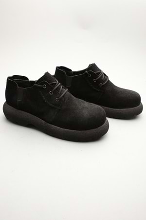 Gondol Erkek Hakiki Deri Klasik Casual Siyah Süet 40 ttx.531