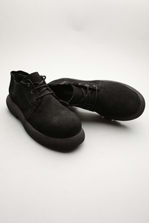 Gondol Erkek Hakiki Deri Klasik Casual Siyah Süet 40 ttx.531