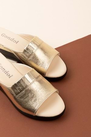 Gondol Hakiki Deri Ev Terliği özl.966 - Dore - 36