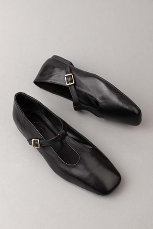 Gondol Hakiki Deri Günlük Klasik Babet Ln.4409 - Siyah - 36