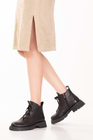 Gondol Hakiki Deri Günlük Şık Bot Bellamy - Siyah - 37