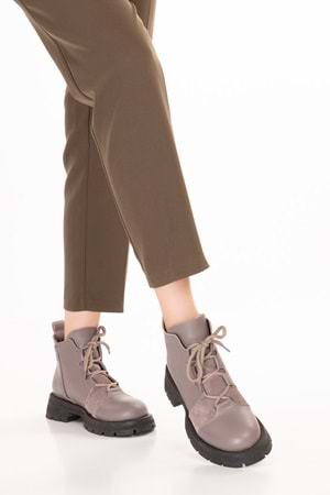 Gondol Hakiki Deri Günlük Şık Bot Bellamy - Vizon - 37