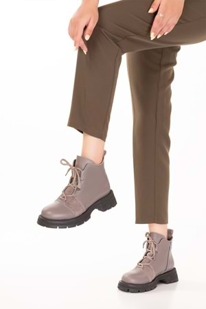 Gondol Hakiki Deri Günlük Şık Bot Bellamy - Vizon - 37