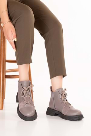 Gondol Hakiki Deri Günlük Şık Bot Bellamy - Vizon - 37