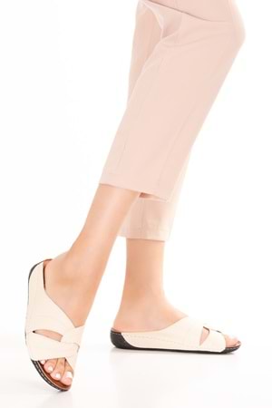 Gondol Kadın Anatomik Taban Terlik bio.1003 - Bej - 37