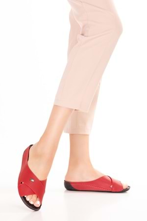 Gondol Kadın Anatomik Taban Terlik bio.1001 - kırmızı - 36