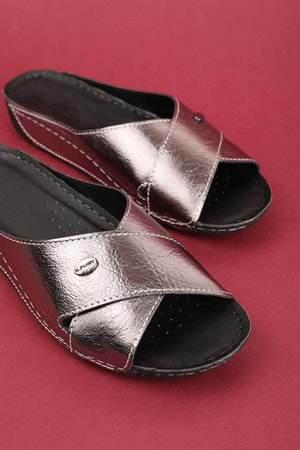 Gondol Kadın Anatomik Taban Terlik bio.1001 - Platin - 37