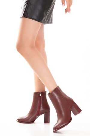 Gondol Kadın Klasik Topuklu Ofis Botu mad.1350 - Bordo - 36