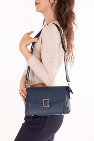 Gondol Kadın Günlük Küçük Omuz Çantası vp.732 - Lacivert - TEK EBAT