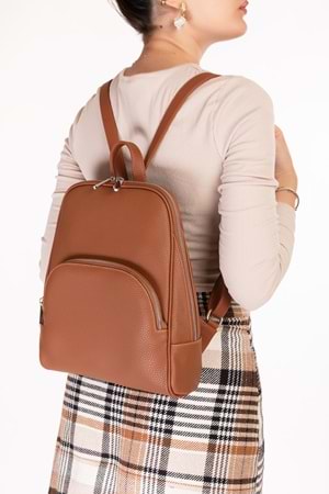 Gondol Kadın Günlük Şık Sırt Çantası ct.1026 - Taba Flötr - TEK EBAT