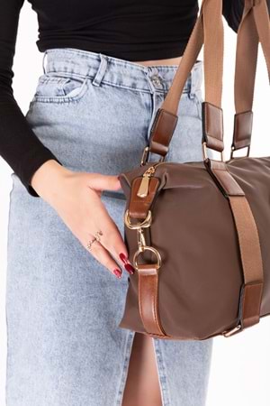 Gondol Şık Seyahat El Çantası gp.1440 - Kahverengi