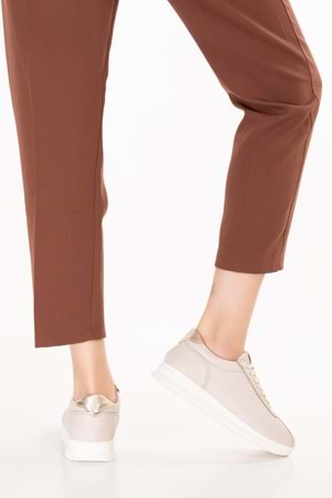 Gondol Içi Dışı Hakiki Deri Anatomik Taban Hafif Spor Ayakkabı kla.1616 - Bej - 36