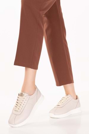 Gondol Içi Dışı Hakiki Deri Anatomik Taban Hafif Spor Ayakkabı kla.1616 - Bej - 36