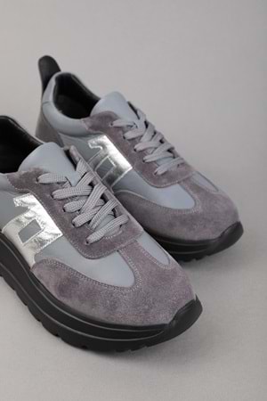 Gondol Içi Dışı Hakiki Deri Anatomik Taban Hafif Spor Ayakkabı ars.509 - Gri - 36