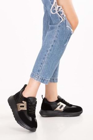 Gondol Içi Dışı Hakiki Deri Anatomik Taban Hafif Spor Ayakkabı ars.509 - Siyah - 39