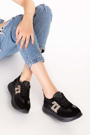 Gondol Içi Dışı Hakiki Deri Anatomik Taban Hafif Spor Ayakkabı ars.509 - Siyah - 39