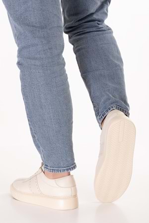 Gondol Içi Dışı Hakiki Deri Günlük Rahat Ayakkabı mals.348 - Bej - 39