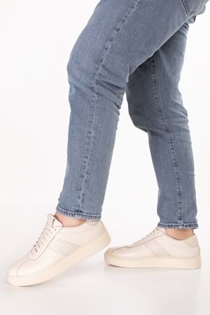 Gondol Içi Dışı Hakiki Deri Günlük Rahat Ayakkabı mals.348 - Bej - 42