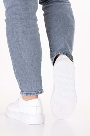 Gondol Içi Dışı Hakiki Deri Günlük Rahat Ayakkabı mals.348 - Beyaz - 42