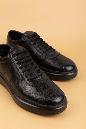 Gondol Içi Dışı Hakiki Deri Günlük Rahat Ayakkabı mals.348 - Siyah - 42