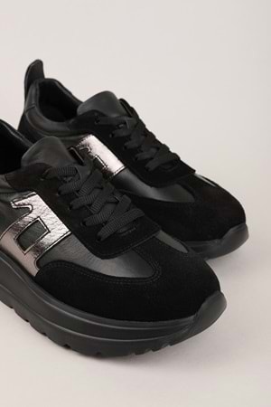 Gondol Içi Dışı Hakiki Deri Anatomik Taban Hafif Spor Ayakkabı ars.549 - Siyah - 36