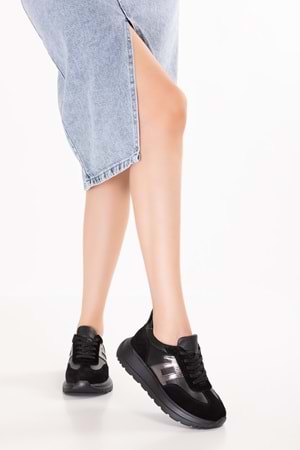 Gondol Içi Dışı Hakiki Deri Anatomik Taban Hafif Spor Ayakkabı ars.549 - Siyah - 36