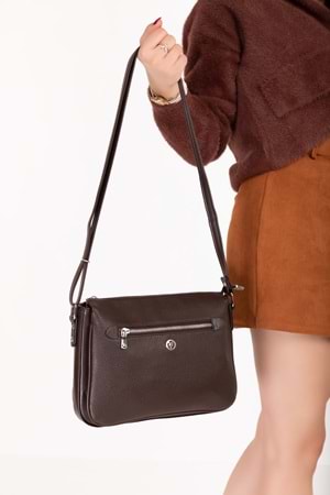 Gondol Kadın Günlük Çapraz Omuz Çantası gp.1420 - Kahverengi