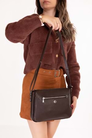 Gondol Kadın Günlük Çapraz Omuz Çantası gp.1420 - Kahverengi