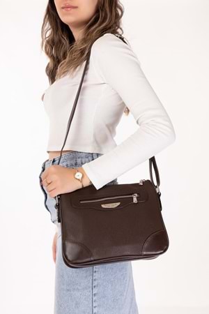 Gondol Kadın Günlük El Çantası gp.1275 -Kahverengi