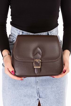 Gondol Kadın Çift Bölmeli Şık Günlük Çanta ald.1406 - Kahverengi