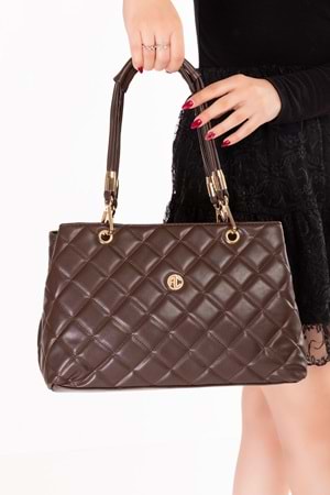 Gondol Kadın Günlük Şık Çanta ald.31101 - Kahverengi - TEK EBAT