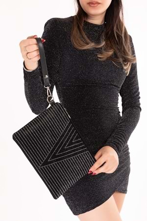 Gondol Kadın Klasik Küçük Portföy Çanta ald.839 - Siyah - TEK EBAT