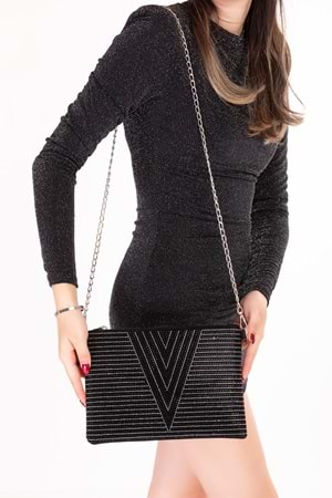 Gondol Kadın Klasik Küçük Portföy Çanta ald.839 - Siyah - TEK EBAT