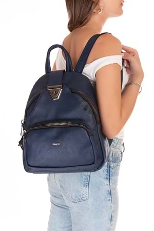 Gondol Kadın Taş Detaylı Günlük Sırt Çantası ald.1250 - T.Blue - TEK EBAT