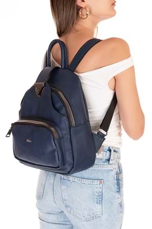 Gondol Kadın Taş Detaylı Günlük Sırt Çantası ald.1250 - T.Blue - TEK EBAT