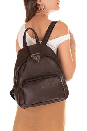 Gondol Kadın Taş Detaylı Günlük Sırt Çantası ald.1250 - T.Brown - TEK EBAT