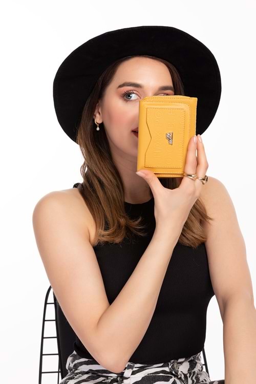 Gondol Hmx Polo Günlük Kullanışlı El Cüzdanı Hmx.198 - Sarı