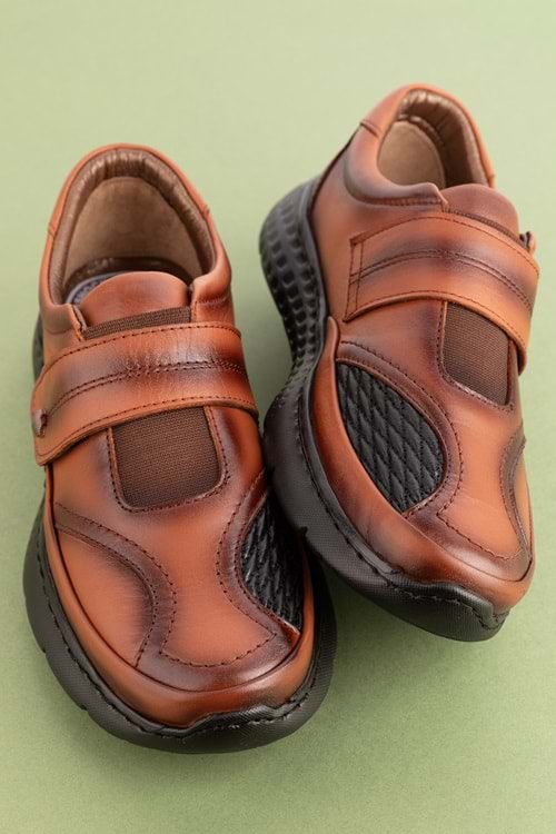 Gondol Hakiki Deri Kadın Kemik Çıkıntısına Özel Ayakkabı af.500 - Taba - 36